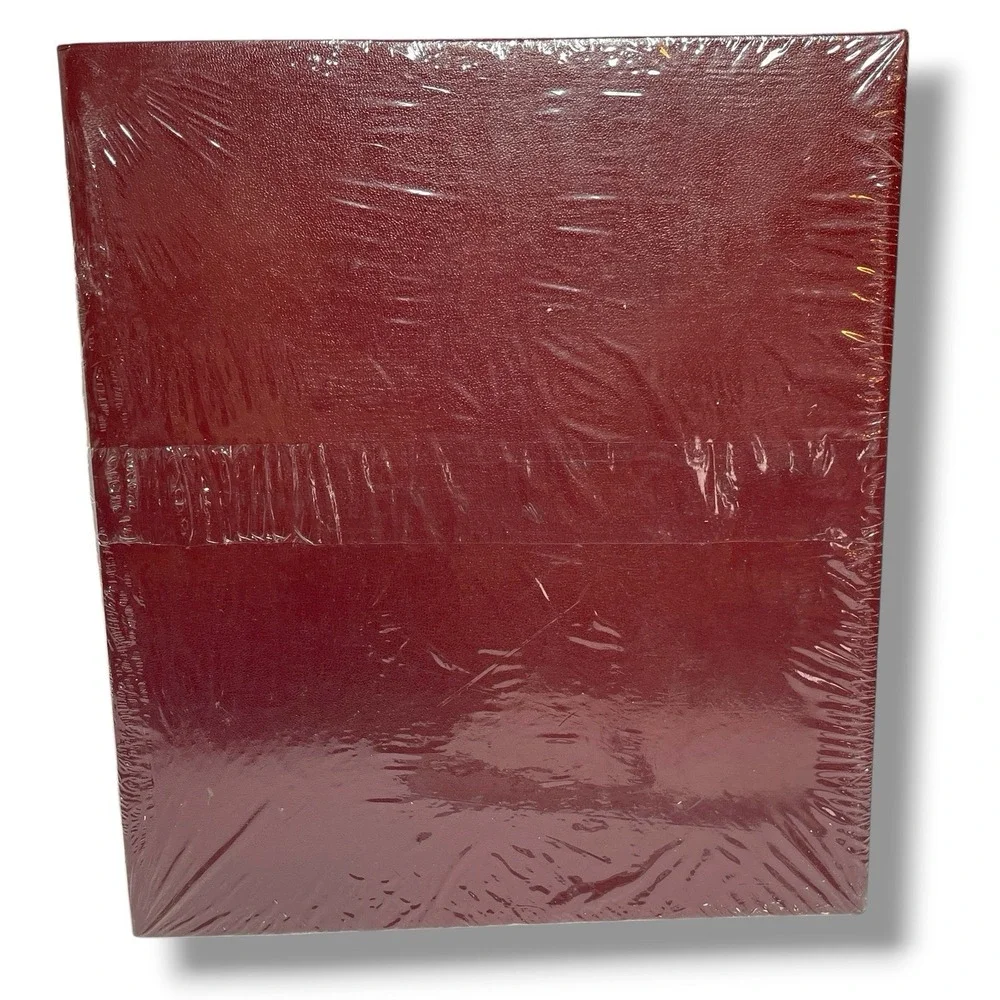The Library Collection Vintage 100 Page Photo Albums NEW Sealed MBI Burgundy